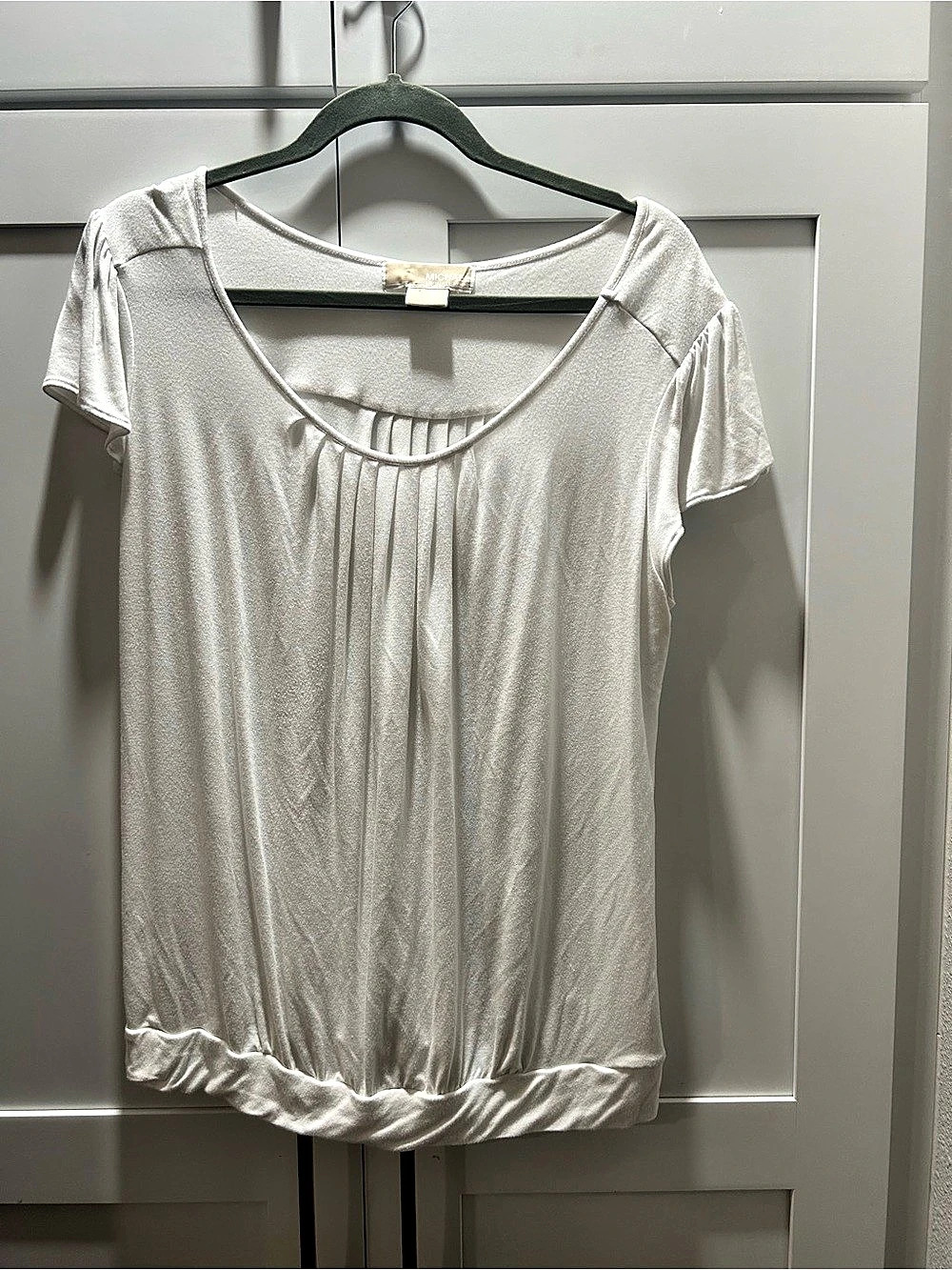 Mudd Short Sleeve Top in White Size Large Like New